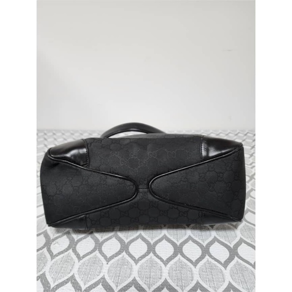 Authentic Gucci GG Canvas Leather 2way Shoulder Bag Black - Picture 6 of 12